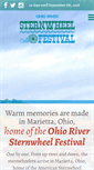 Mobile Screenshot of ohioriversternwheelfestival.org