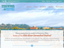 Tablet Screenshot of ohioriversternwheelfestival.org